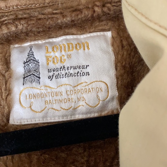 Vintage Men’s London Fog Khaki Jacket with furry warm inside. Sz 40 Reg - Picture 7 of 10